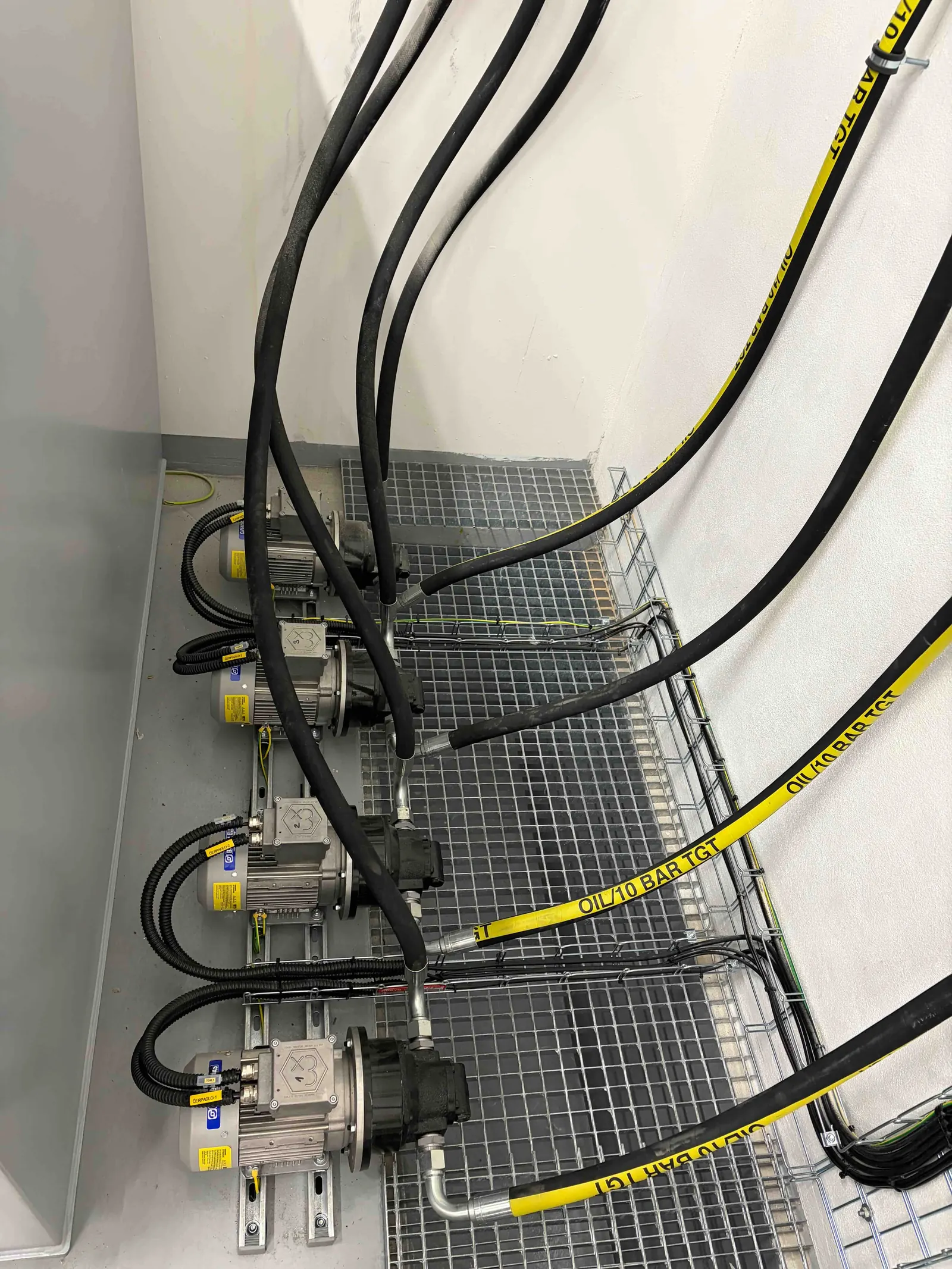Olejové hospodářství — detail instalace