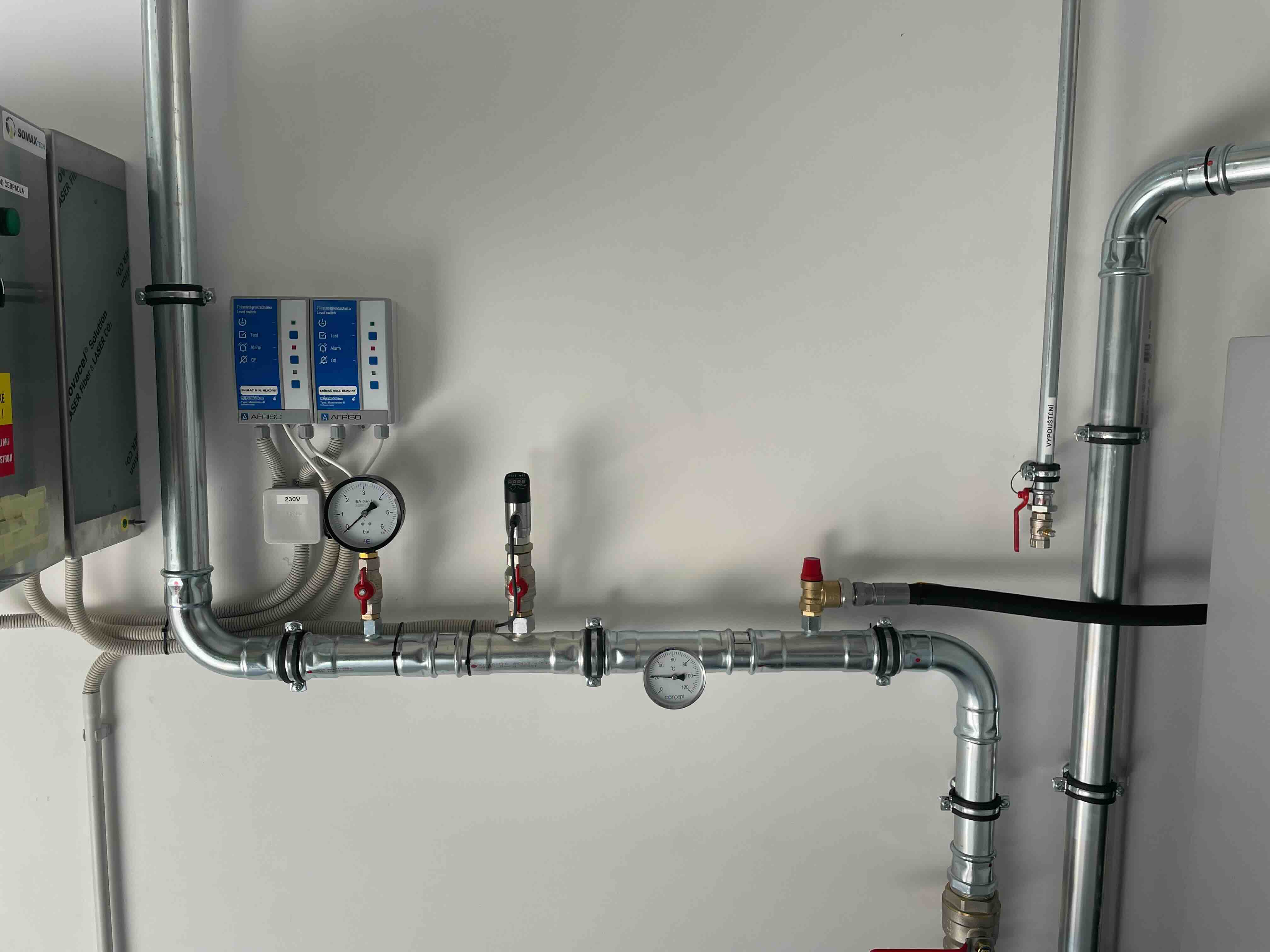 Detail instalace